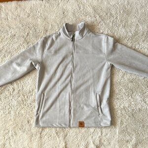 Suede Gray Zip-Up Jacket